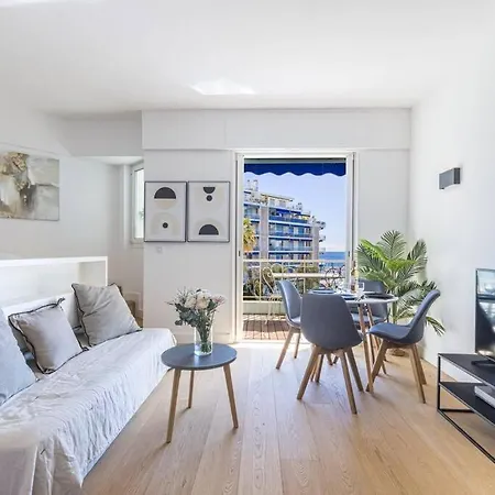 My Casa - Pilatte - Blue - Beautiful Studio On Seafront Nice